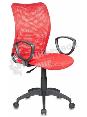 Кресло Бюрократ Ch-599/R/TW-97N красный, сетка, 120 кг, механизм качания