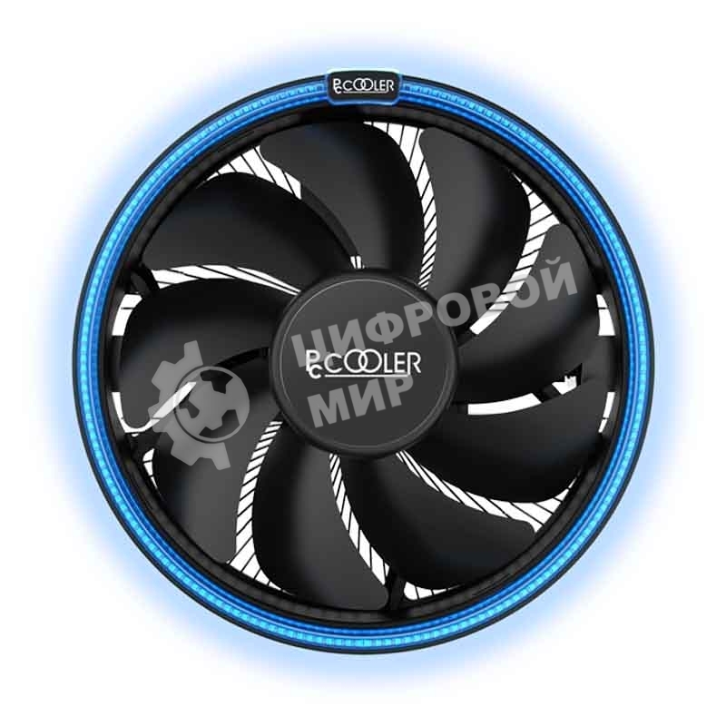 Кулер PCCooler E126MB черный 120мм алюминий 1800rpm 26.5db 4-pin 92W 70мм