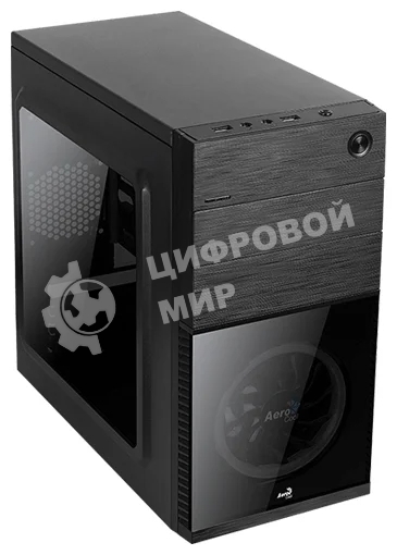 Компьютерный корпус Aerocool / Formula Cs-105 Blue (mATX, без БП, 1x USB3.0, 1x USB2.0, 1x 12cm blue LED front fan)