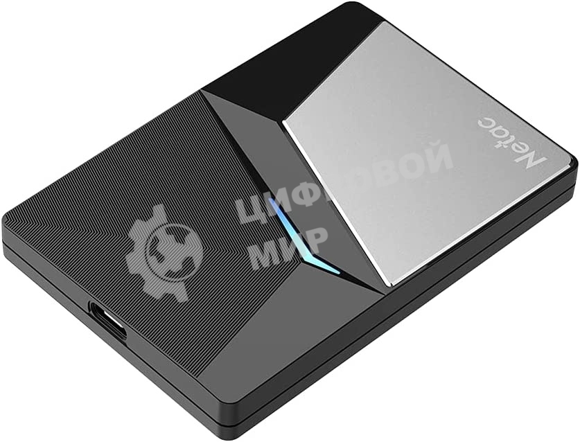 Внешний SSD Netac Z7S, 480 Gb, USB 3.2 Gen 2 Type-C, R/W 550/480, черный