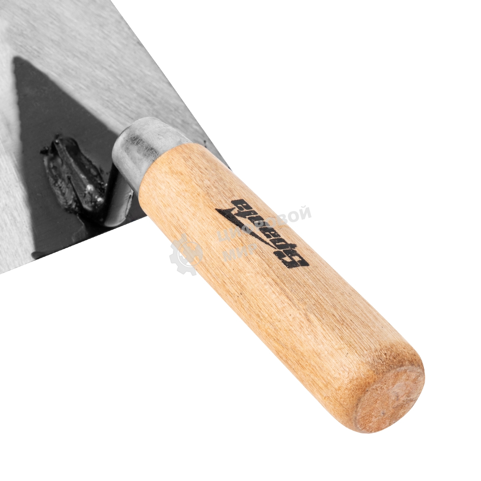 Кельма отделочника стальная Sparta 160 мм, деревянная ручка