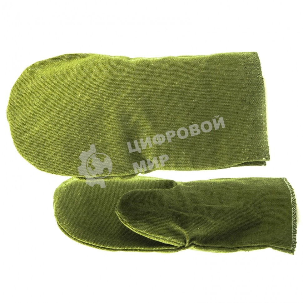 Рукавицы специальные двунитка Сибртех, водоотталкивающие, 1 размер