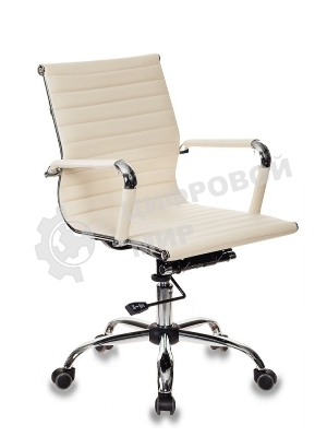 Кресло Бюрократ CH-883-LOW/IVORY слоновая кость, экокожа