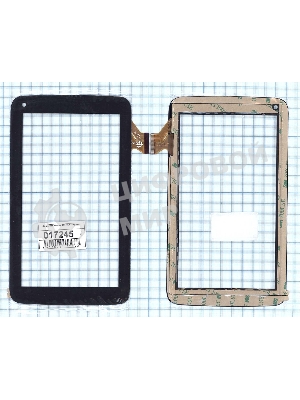 Сенсорное стекло (тачскрин) GT70M702 (188x108 мм), черное