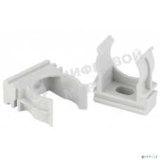 Крепеж-клипса ЭРА (cерый) для трубы d 25мм (100/1300/31200)