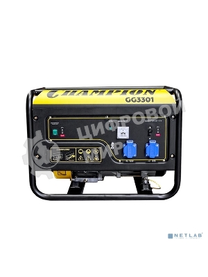Электрогенератор бензиновый Champion GG3301, 3.1 кВт, 96 дБ, 46 кг