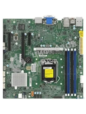 Материнская плата Supermicro X12SCZ-F-B Socket LGA1200 Intel W480E 4DDR4 ECC/DDR4 MicroATX