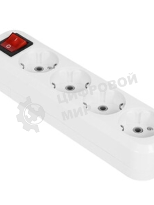 Колодка Smartbuy SBE-16-4-00-Z 4 гнезда 16А/3,5 кВт с заземлением
