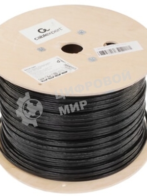 Кабель Cablexpert UPC-5051E-4-CU-OUTR, UTP outdoor 4x2x0.51 на тросу, медный, кат.5e, однож., 305м, coil, черный