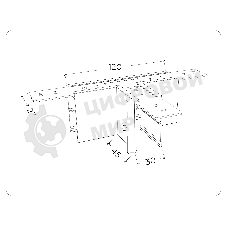 GL1035 WH белый коннектор T-образный для накладного шинопровода Magnetic 220V 105*75*52