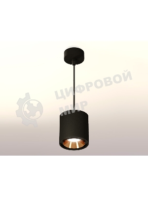 Светильник Ambrella Light XP7723001 SBK/PYG черный песок/золото желтое полированное MR16 GU5.3 (A2311, C7723, N7034)