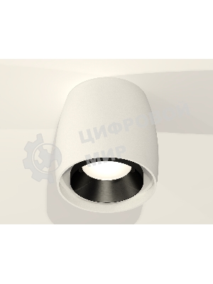 Светильник Ambrella Light XS1141002 SWH/PBK белый песок/черный полированный MR16 GU5.3 (C1141, N7031)