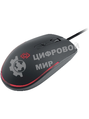 Мышь проводная Oklick 100M черный, 1600 dpi, USB, кнопки - 4