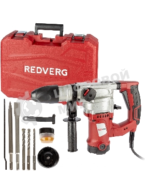 Перфоратор RedVerg RD-RH1200S, SDS-plus, 1200 Вт, 5 Дж, от сети