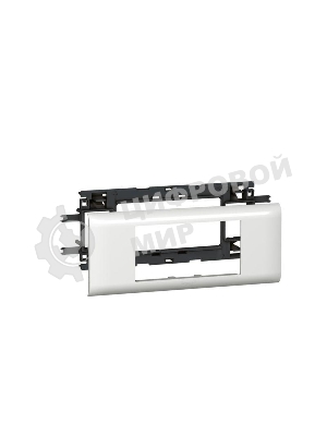 Суппорт LEGRAND 010954 Mosaic 4 модуля, с рамкой, 65мм