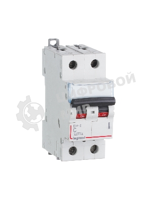 Выключатель автоматический модульный 2п C 25А 6кА DX3-E Leg 407279