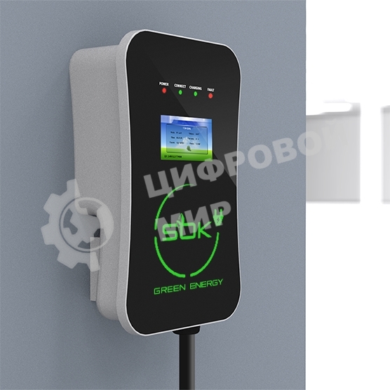 Зарядная станция S'OK Green Energy M3W Series Wallbox EV Charger SM3W10732542-0, 1-фаза, 7кВт (32А/220В), ocpp 1.6j, ip54