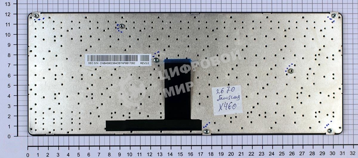 Клавиатура для ноутбука Samsung X460, черная