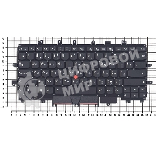 Клавиатура для ноутбука Lenovo ThinkPad X1 Carbon Gen 4 2016 черная без рамки с подсветкой