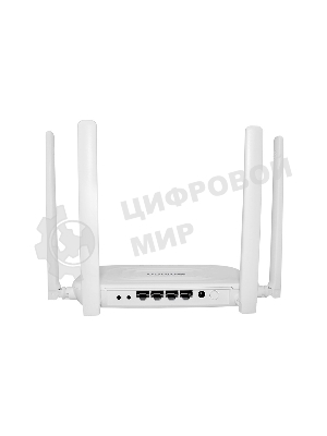 Беспроводной двухдиапазонный маршрутизатор AC1200, 1x1000Base-T WAN, 3x1000Base-T LAN, 4 внешние антенны 5 dBi