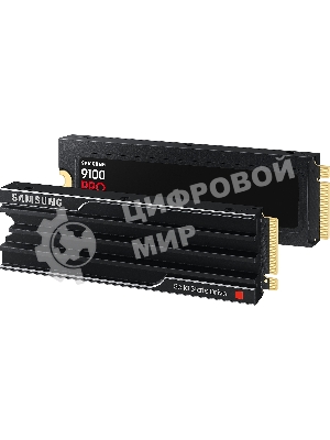 Накопитель SSD 2Tb Samsung 9100 PRO, M.2, PCI-E 5.0 x4, TLC 3D NAND R/W - 14700 (14800)/13400 (13300) Mb/s с радиатором