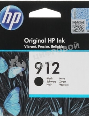 Картридж струйный HP 912 3YL80AE черный (300 стр.) для HP DJ IA OfficeJet 801x/802x