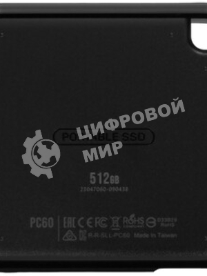 Внешний SSD Silicon Power PC60 USB-C 512Gb SP512GbPSDPC60CK 1.8