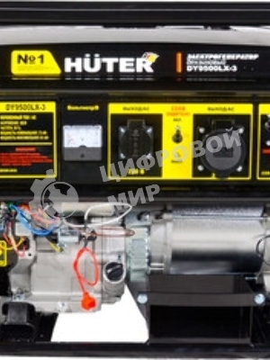 Электрогенератор бензиновый Huter DY9500LX, 8 кВт, 91 дБ, 80 кг