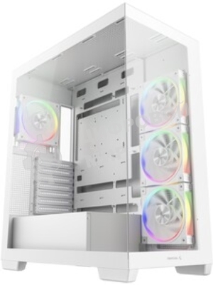 Компьютерный корпус Deepcool CG580 4F V2 WH без БП, боковое окно (панорама), 4x120мм ARGb PWM вентилятора, белый, ATX (R-CG580-WHADA4-G-2)