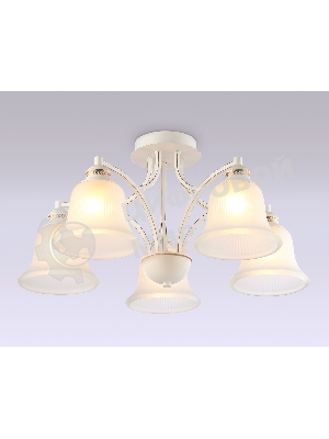 Светильник Ambrella light TR3050/5 WH/GD/FR белый/золото/белый матовый E27/5 max 40W D630*320