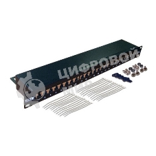 Патч-панель TWT 24 порта, STP, кат.5E, 1U