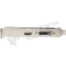 Видеокарта Gigabyte GV-N1030D4-2GL NVidia GeForce GT 1030, 2Gb DDR4/64-bit, PCI-Ex16 3.0, DVI-Dx1, HDMI2.0bx1, LP, 2-slot cooler, Retail