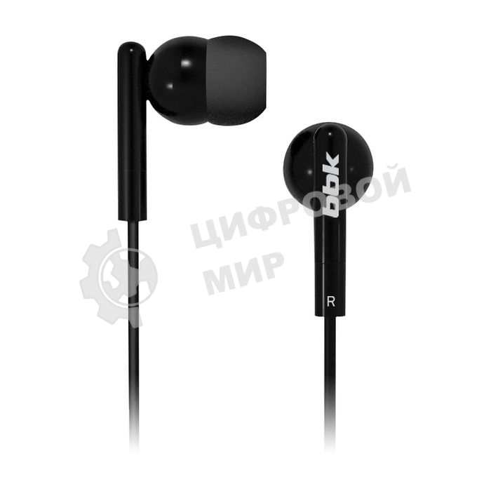 Проводные наушники BBK EP-1003S черный, вкладыши