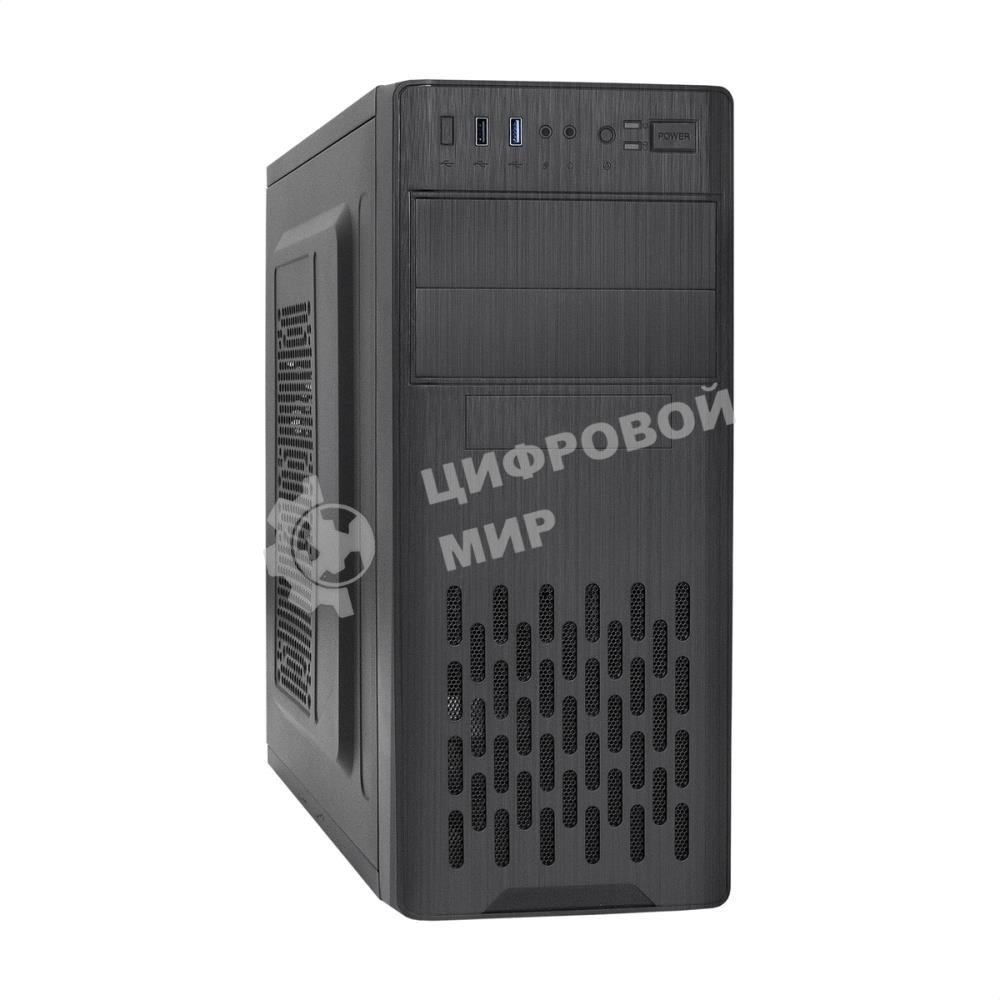 Компьютерный корпус Miditower ExeGate CP-606U-AB350 (ATX, AB350 с вент. 8см, 1хUSB/1хUSB 3.0, аудио)