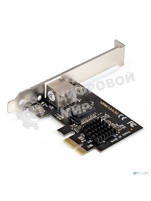 Сетевой адаптер ExeGate EXE-251 (PCI-E x1 v2.0, 1xRJ45, UTP 100Mbps/1000Mbps/2.5Gbps RTL8125B)