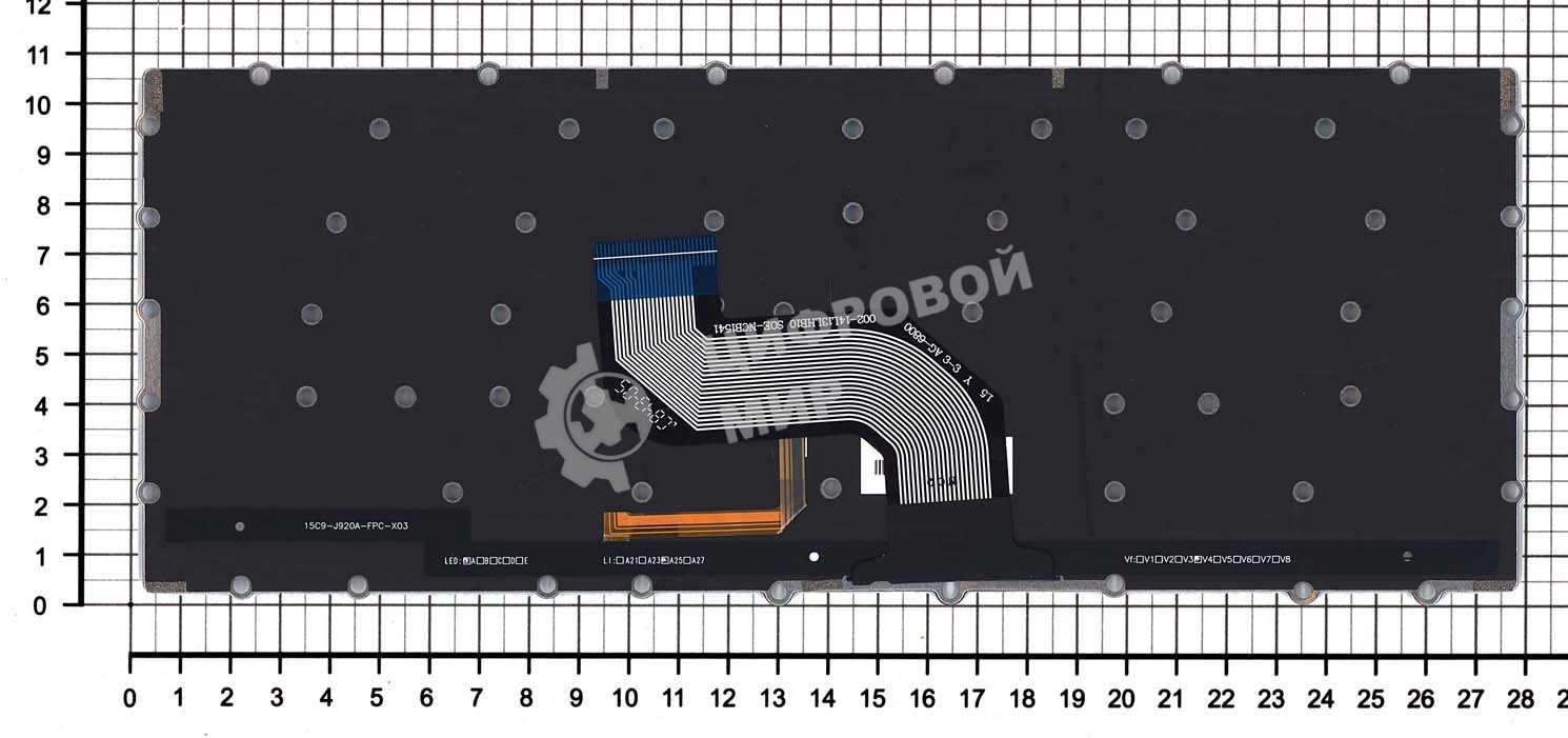 Клавиатура для ноутбука Asus Chromebook C302C C302CA черная с подсветкой