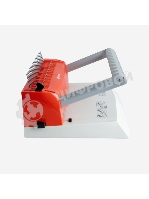 Переплетчик ГЕЛЕОС БП-16 бело-красный на пластиковую пружину, А4, ручная перфорация 16 листов, переплет макс до 500 л., глубина перфорации 2-3-4-5 мм