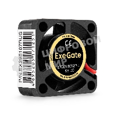 Вентилятор для корпуса ExeGate EX02510S2P-5 черный, 25 мм, 10000 об/мин, 22 дБ, 2 pin