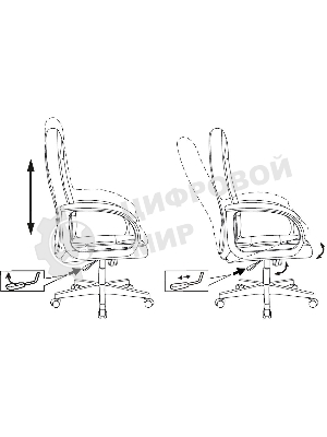 Кресло Бюрократ CH 002 3C1 серый, ткань
