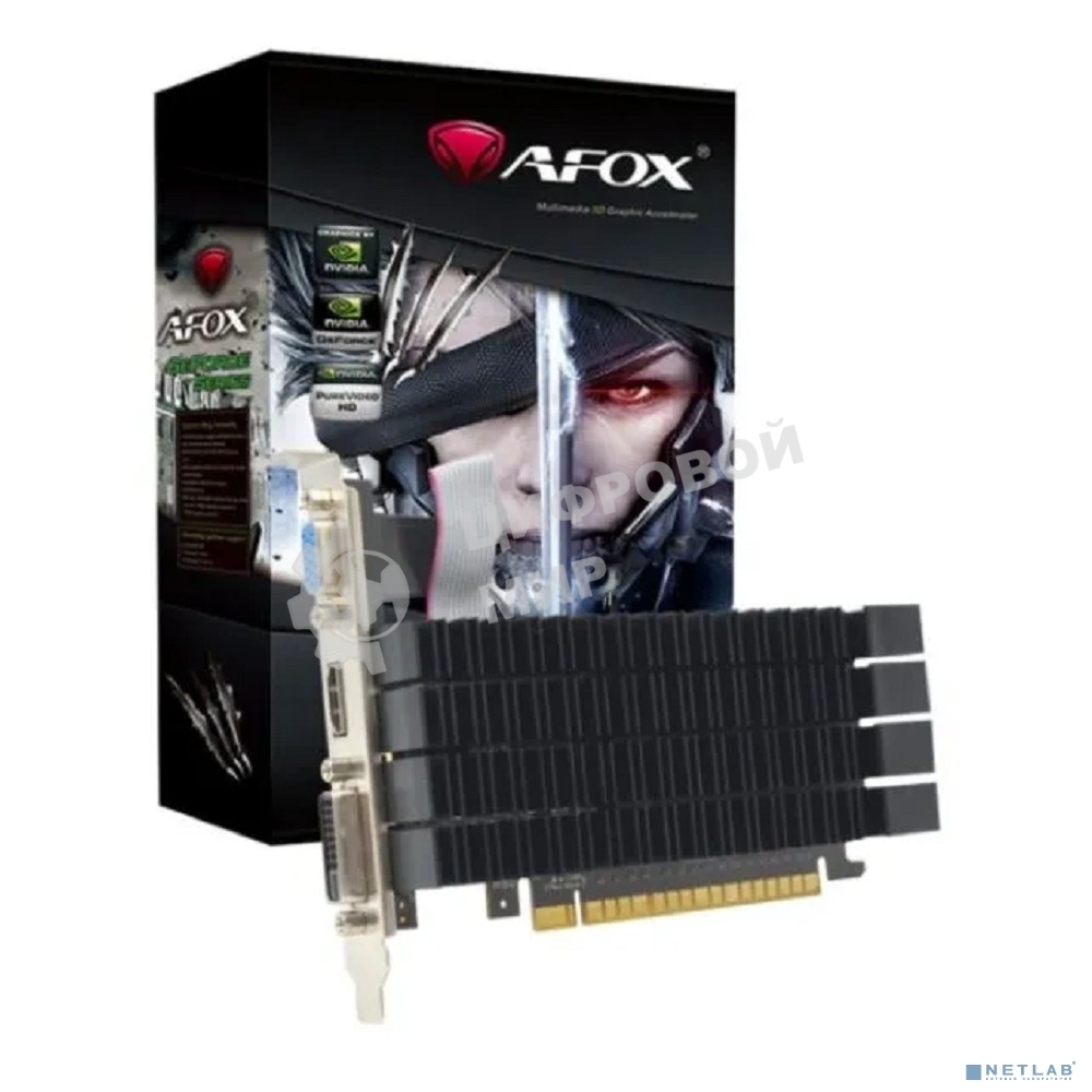 Видеокарта AFOX GT730 2G DDR3 64bit heatsink DVI HDMI