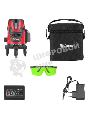 Лазерный уровень MTX MFL GREEN, 30 м, зеленый луч, акк. Li 2400 mAh, сумка, резьба 5/8