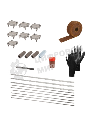 Комплект заземления Rexant с заострением 3х3м