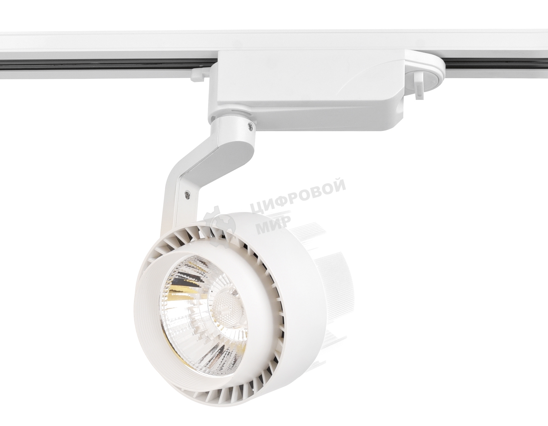 Трековый однофазный светодиодный светильник Ambrella light GL6104 WH белый LED 20W 4200K 24°