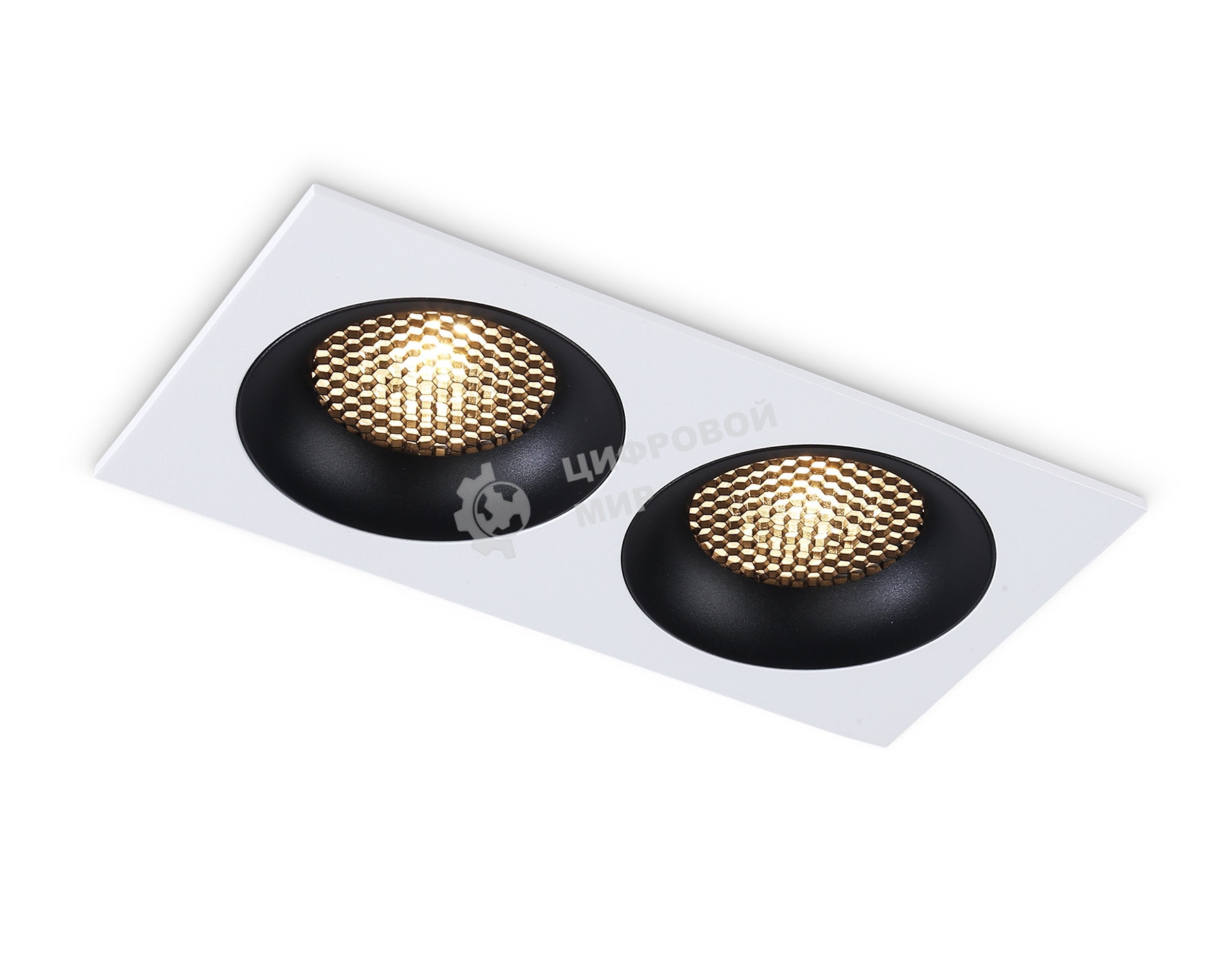 Светильник встраиваемый Ambrella light TN102732/2 WH/BK белый/черный GU5.3 175*92*23