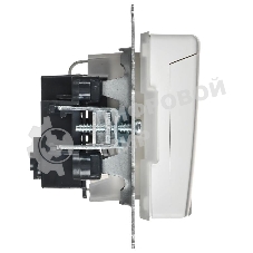 Розетка с з/к/ш с кр. 16А IP44 РСбш10-3-44-БрАБ а/б IEK. BRITE