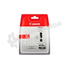 Картридж струйный Canon PGI-450XLPGb,K (6434B001) пигментный черный, 22мл (500 стр.), для PIXMA iP7240/MG6340/MG5440