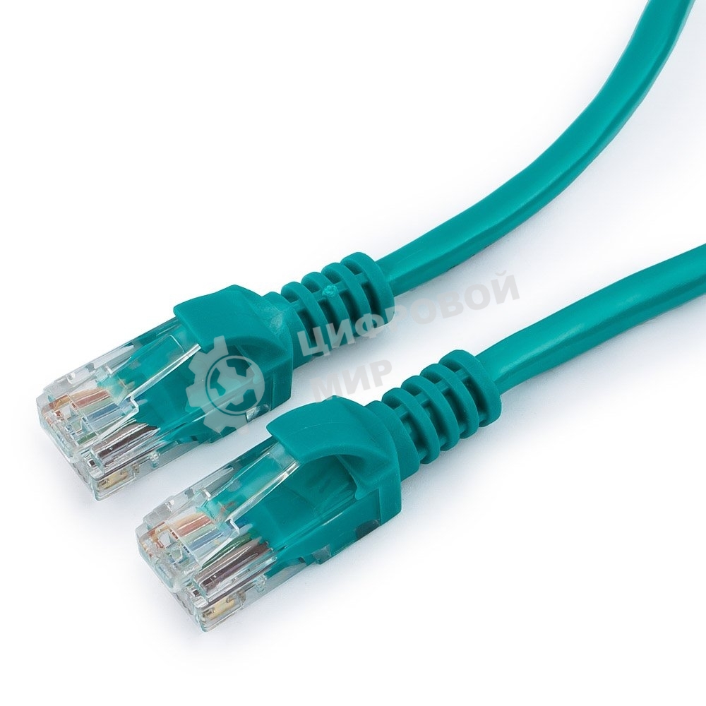 Патч-корд UTP Cablexpert cat.5e, 1м, литой, многожильный, зеленый
