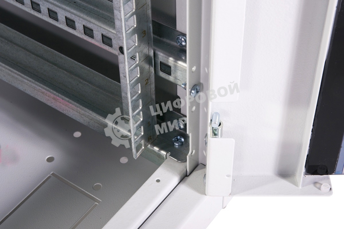 Шкаф телекоммуникационный напольный ЭКОНОМ 42U (600 800) дверь стекло, дверь металл