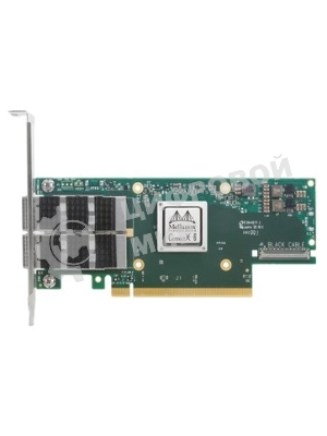 Адаптер MELLANOX Infiniband ConnectX®-6 VPI adapter card, 100Gb/s (HDR100, EDR IB and 100GbE), dual-port QSFP56, PCIe3.0/4.0 x16, tall bracket, single pack