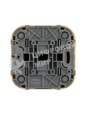 Переключатель 2-клавишный 10А | 782266 | Legrand Quteo Сосна